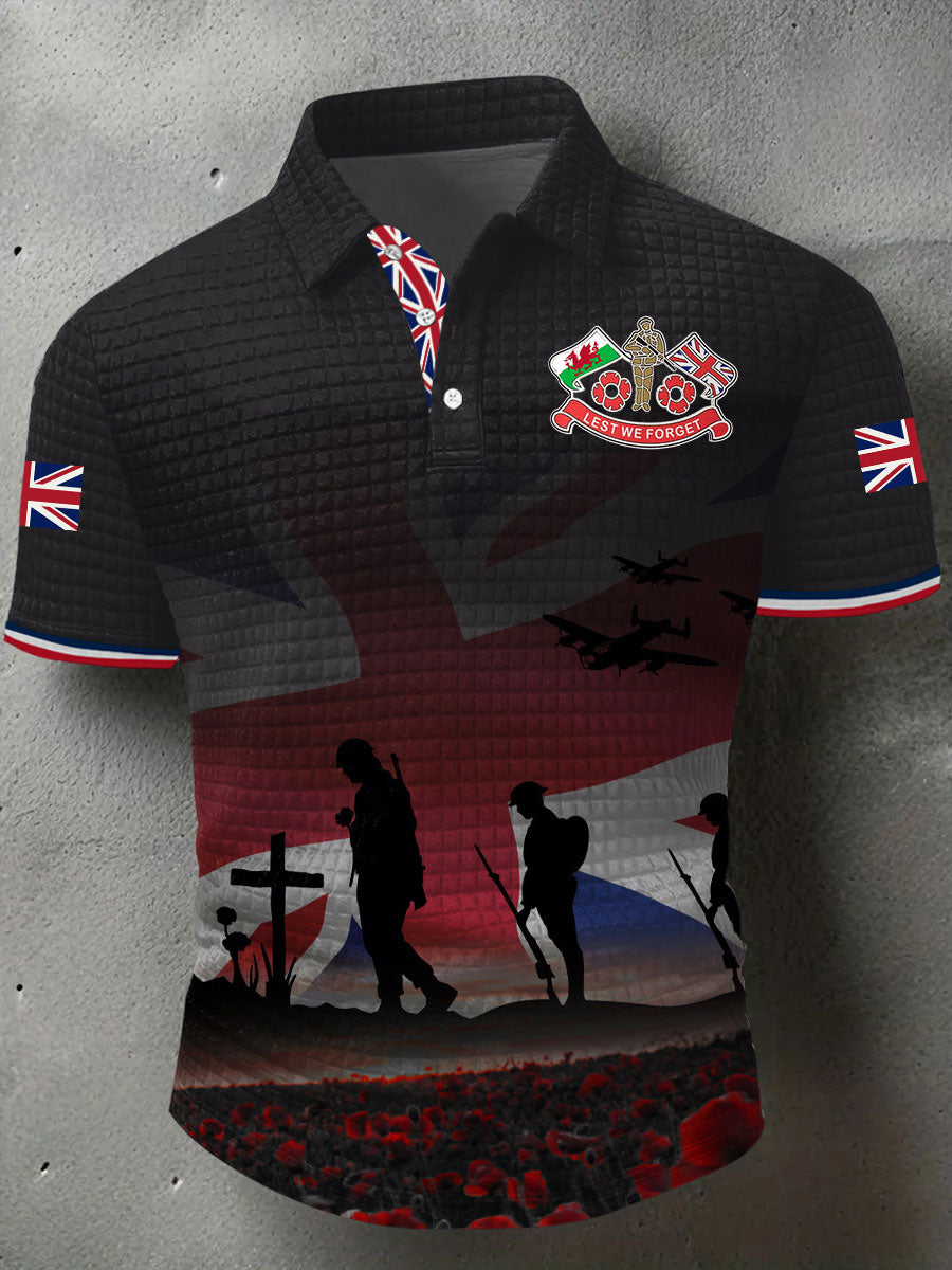 Men's Remembrance Day Lest We Forget Short Sleeve Shirt