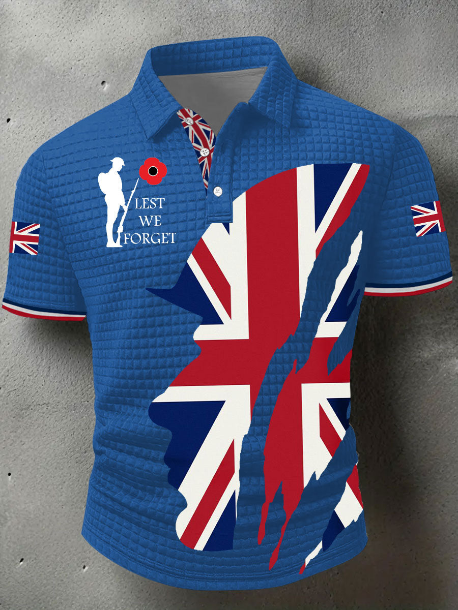 Men's Remembrance Day Lest We Forget Short Sleeve Shirt