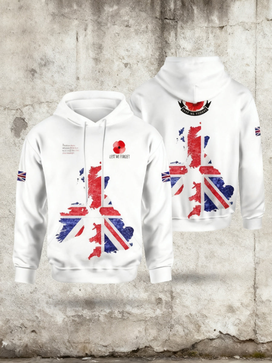 Men's Remembrance Day Lest We Forget Hoodie