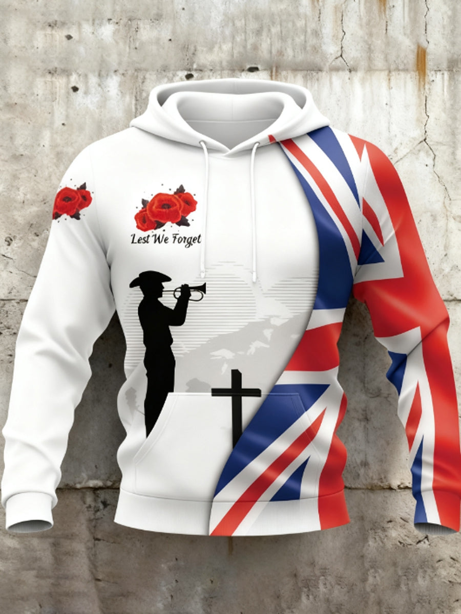 Men's UK Remember who leave and never return 3D Hoodie
