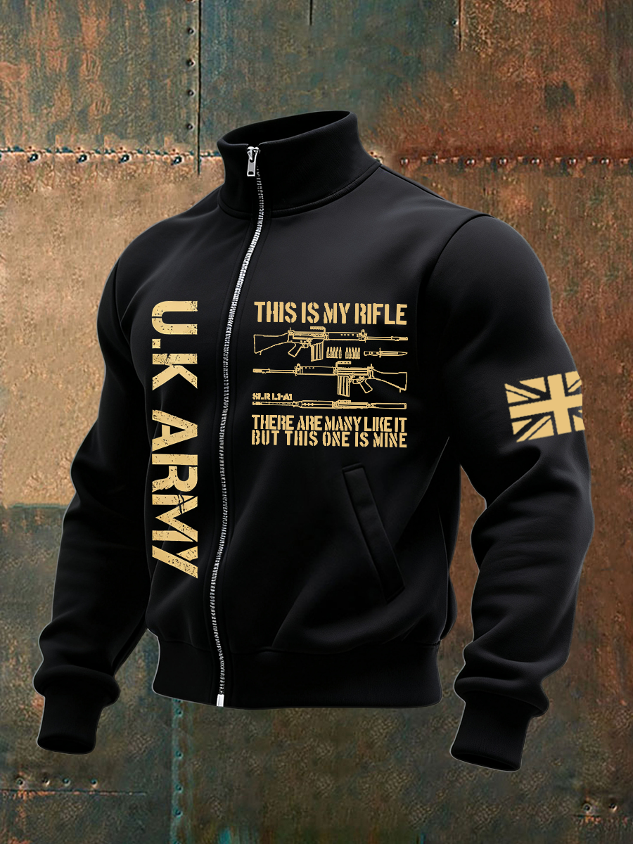 Men's UK ARMY VETERAN Print Sweatshirt