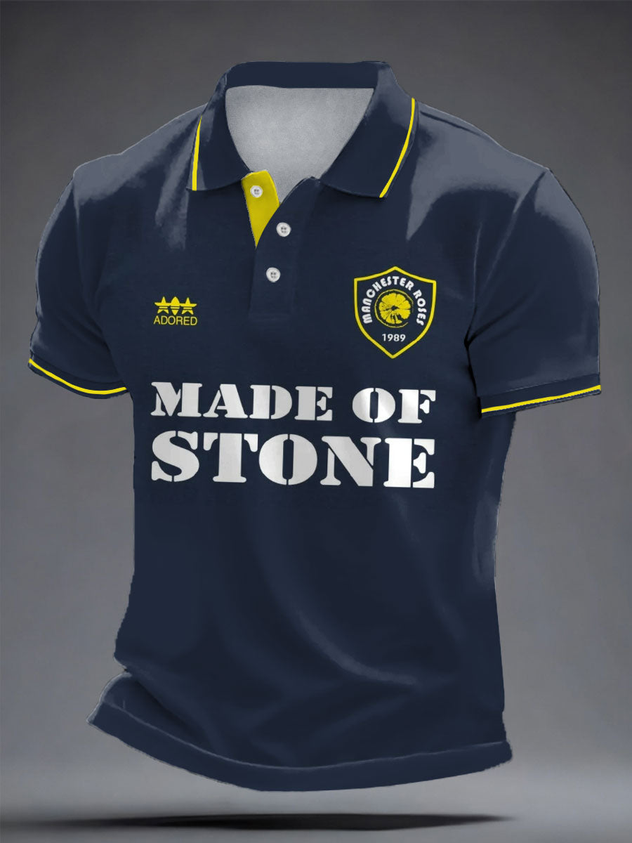 Men's I Wanna Be Adored Lemon Roses Music Lover Printed Casual Tops