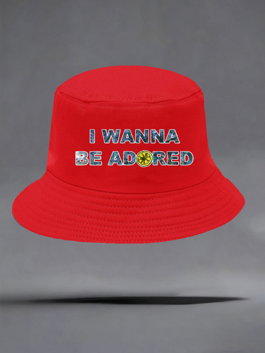 Unisex Lemon Roses Music Lover Print Hat