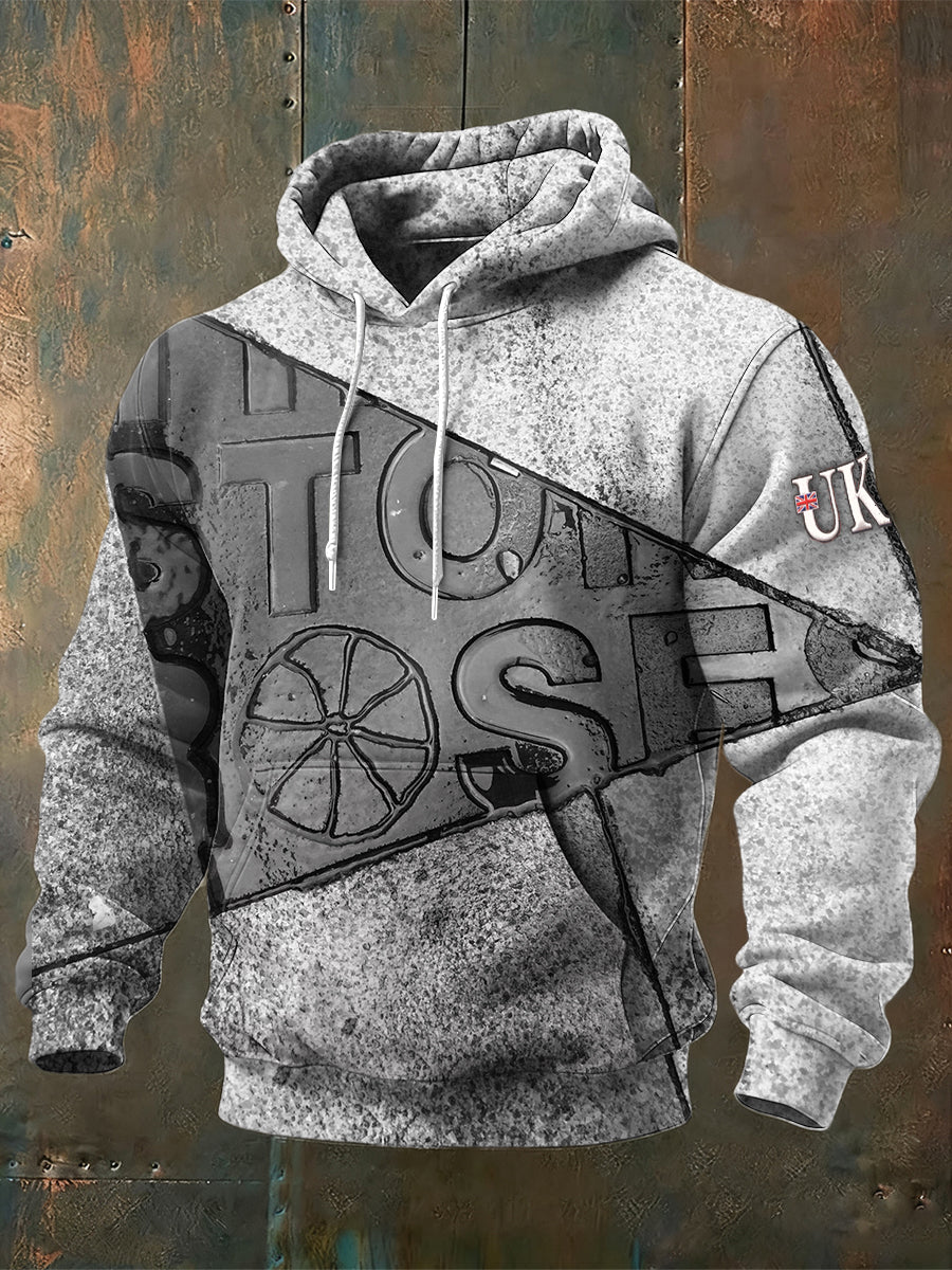 Men's British The Stone Roses Band Print Sweatshirt