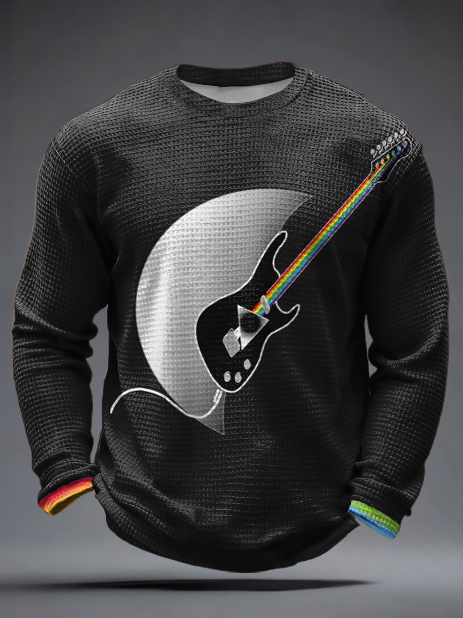 Men's rock band lover Waffle Long Sleeve T-Shirt