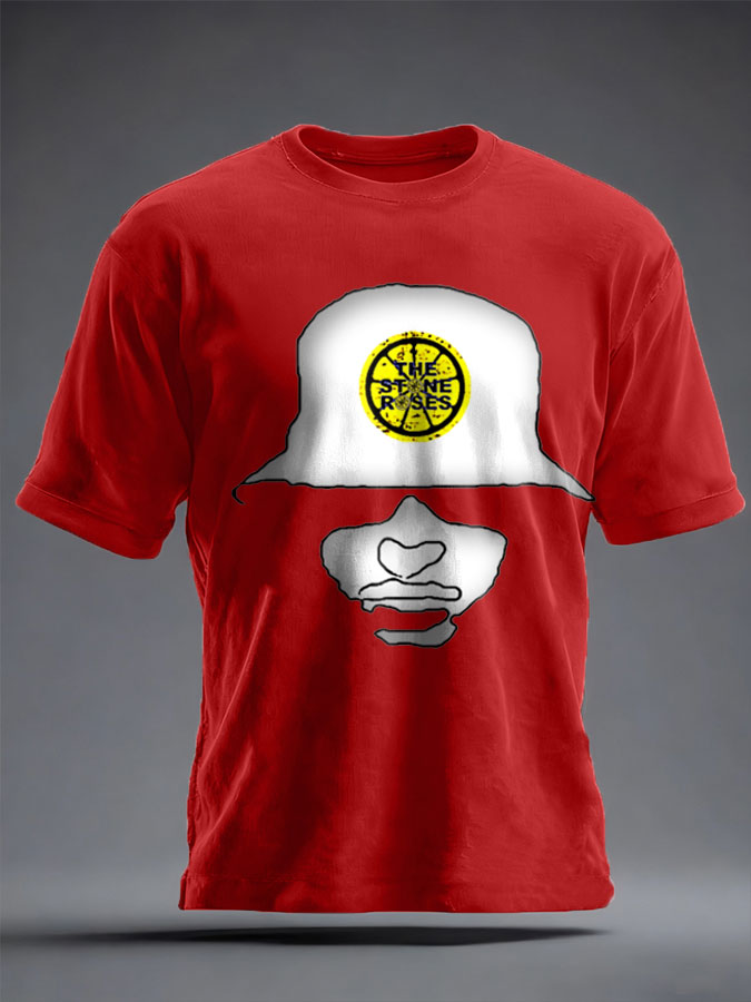 Unisex Lemon Roses Music Lover Printed T-shirt