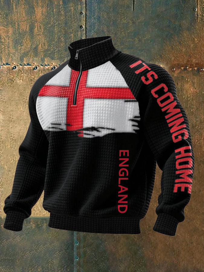 Men's UK England Football Lover It's Coming Back 2026 Printed Sweatshirt