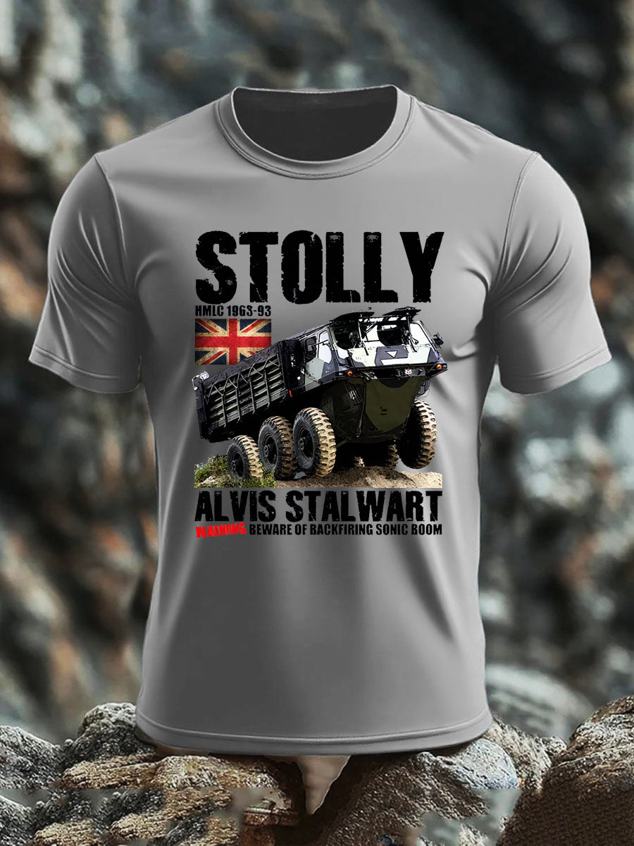 Men's British imitation cotton short-sleeved T-shirt