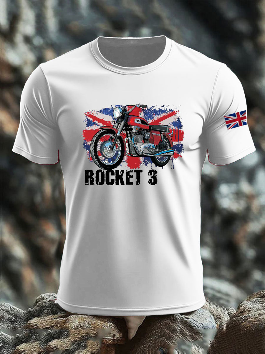 Men's British imitation cotton short-sleeved T-shirt