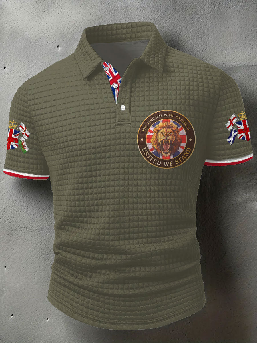 Men's UK Flag United We Stand Printed Casual Tops