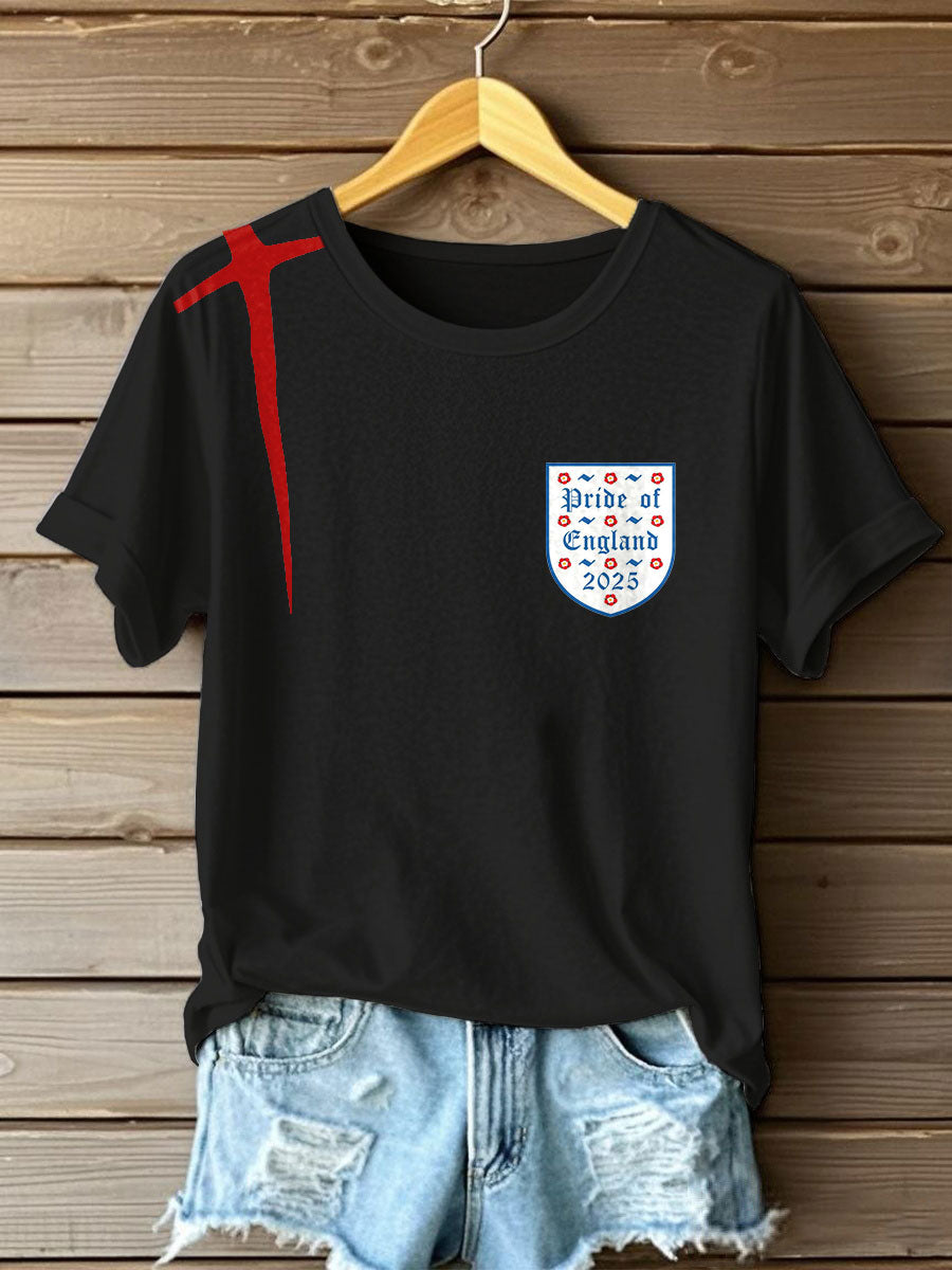 Women'sUK Football Lover Champion Printed T-shirt