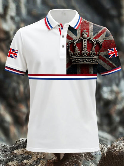 Men's Vintage England Flag Casual Shirt