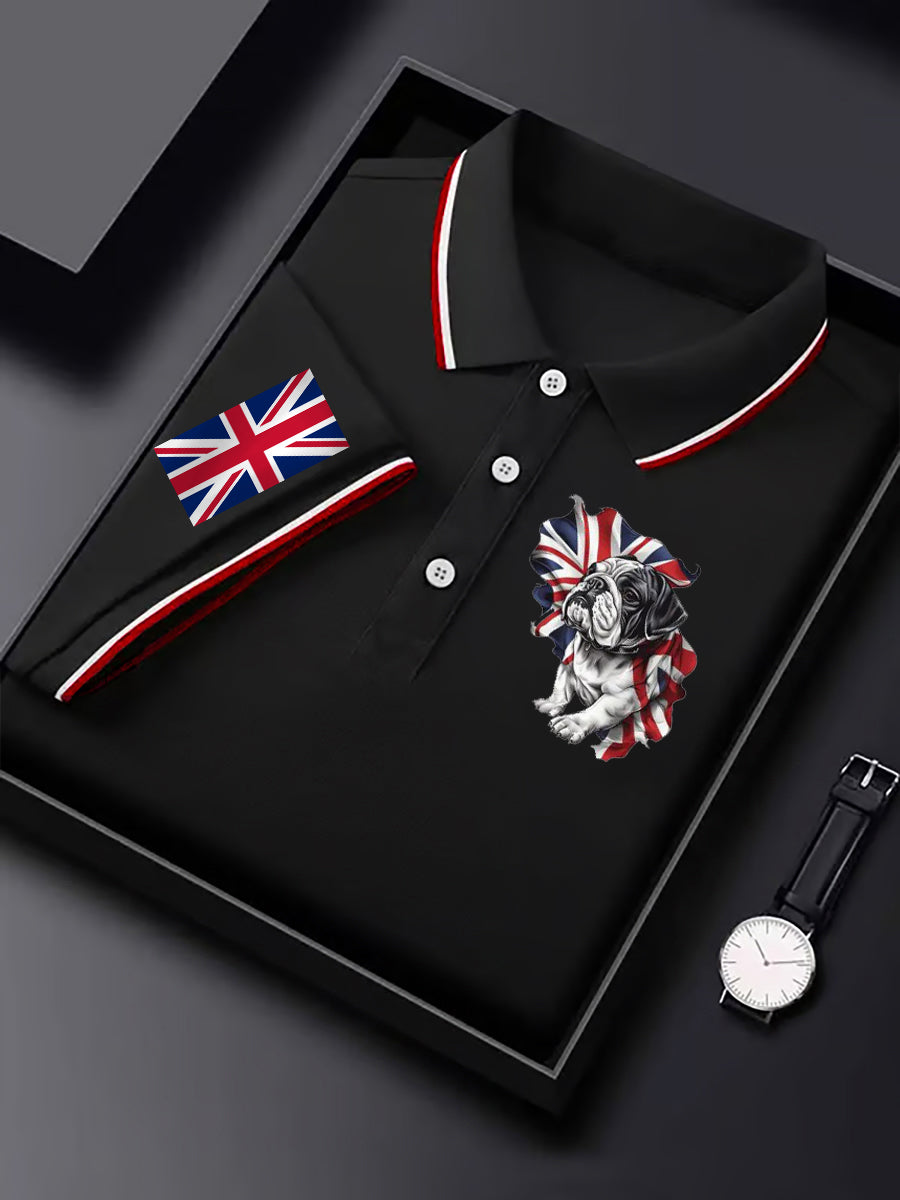 Men's Vintage England Flag Casual Shirt