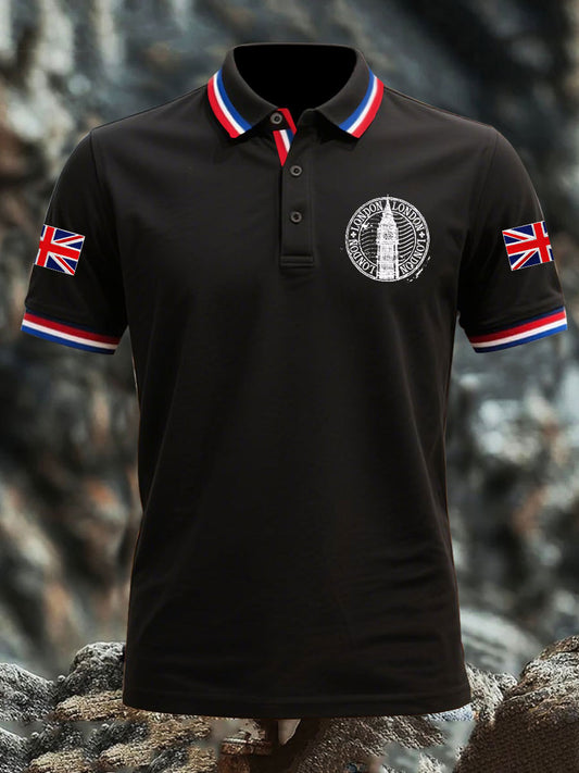 Men's Vintage England Flag Casual Shirt