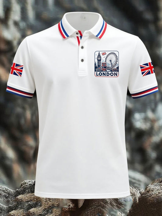 Men's Vintage England Flag Casual Shirt