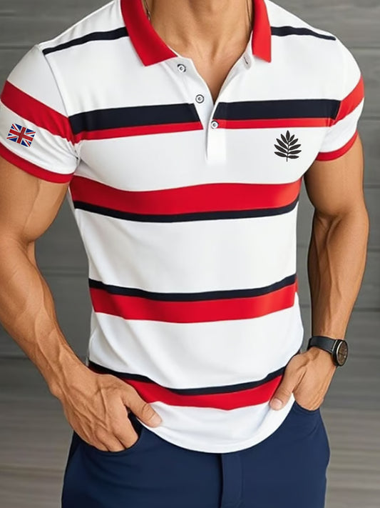 Men's Men'S Casual Classic Contrast Color Business Short-Sleeved Shirt