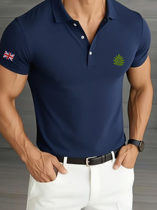 Men's Men'S Casual Classic Contrast Color Business Short-Sleeved Shirt