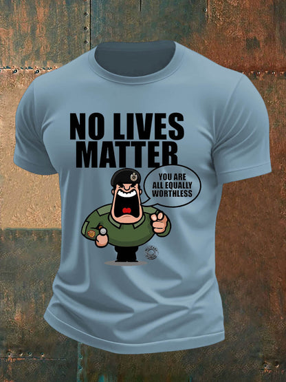 Men's british veteran imitation cotton short-sleeved T-shirt
