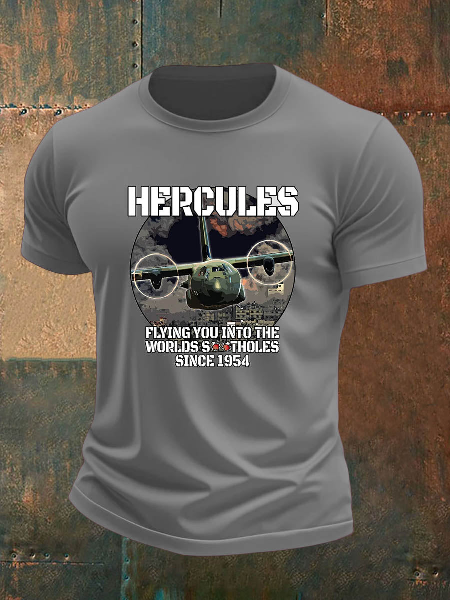 Men's british veteran imitation cotton short-sleeved T-shirt