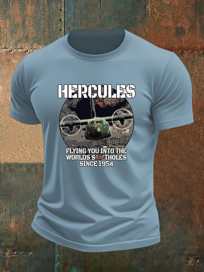 Men's british veteran imitation cotton short-sleeved T-shirt