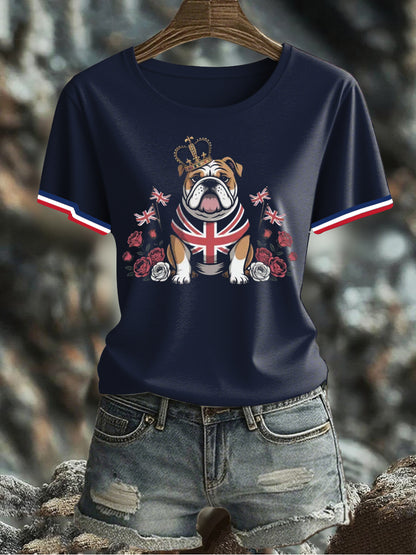 Women's UK Flag Printed T-shirt