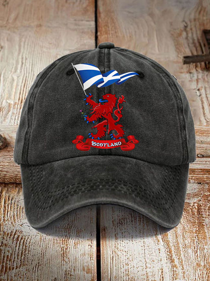 Unisex  Scotland Flag Proud The Brave Printed Hat