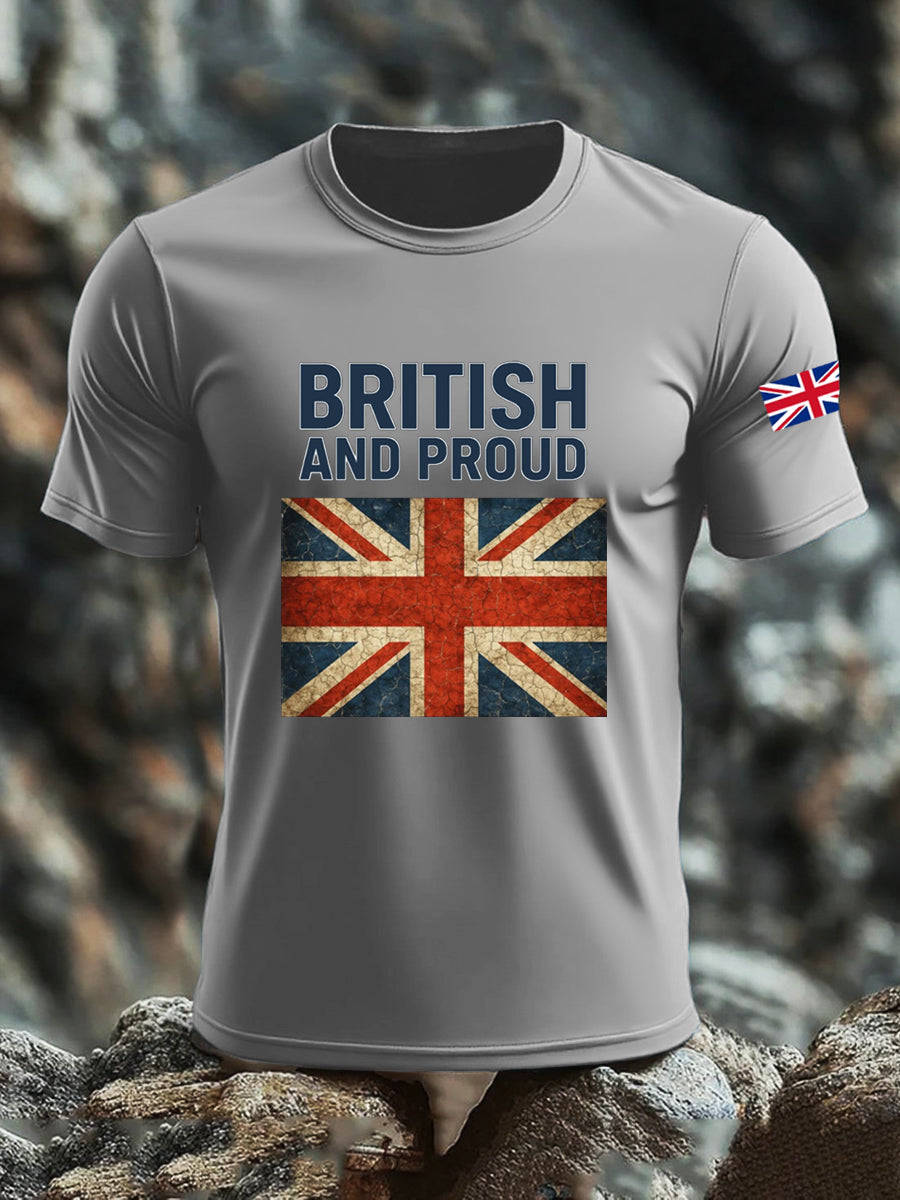Men's UK Flag Printed T-shirt