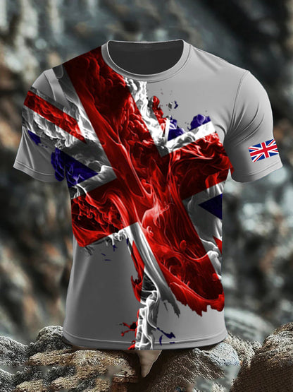 Men's UK Flag Printed T-shirt