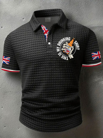 Men's This Is My Drinking Shirt Printed Casual Tops