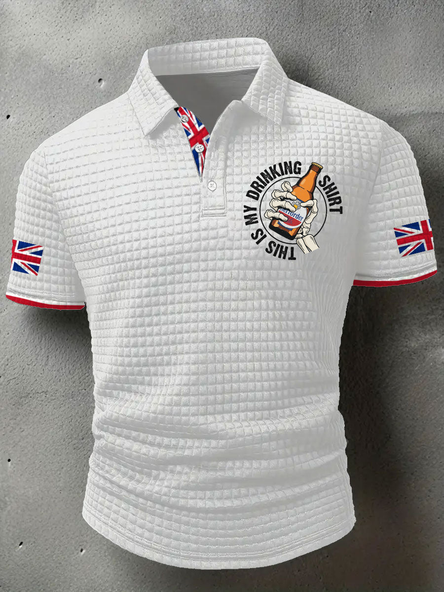 Men's This Is My Drinking Shirt Printed Casual Tops