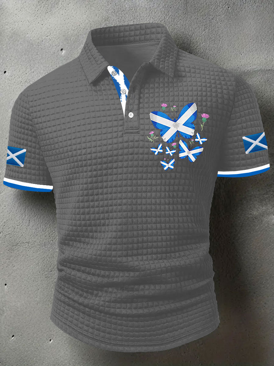 Men's Scottish Flag  Short Sleeve Top