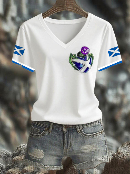 Women's  Scottish Flag  Short Sleeve T-shirt