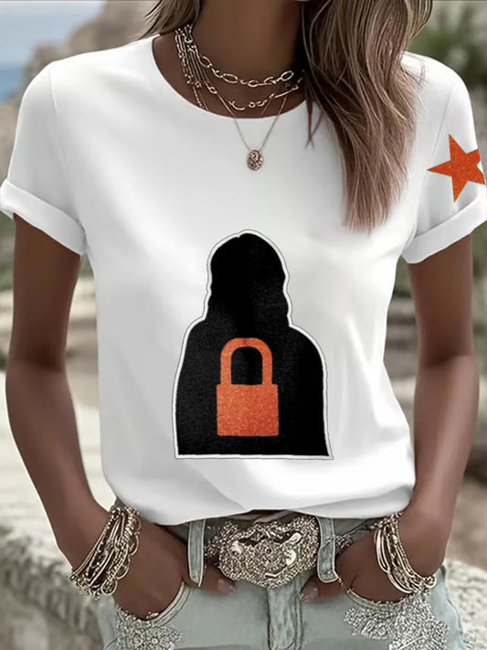 Women's The Life of A Show Girl Fan Printed T-shirt