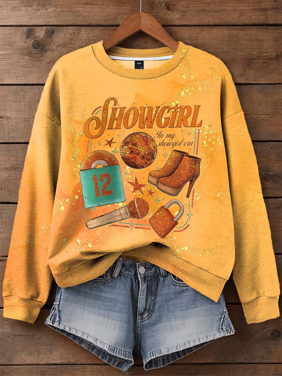 Women's Showgirl Print Music Fan Sweatshirt