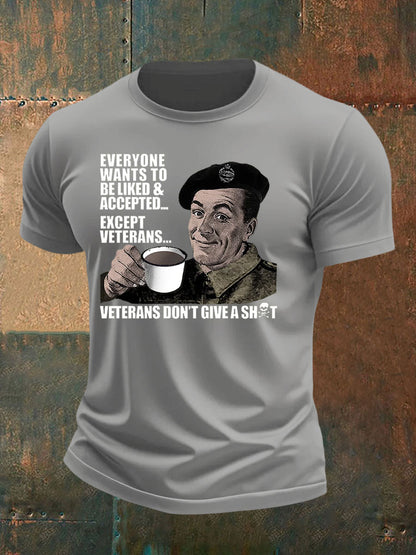 Men's British humor imitation cotton short-sleeved T-shirt