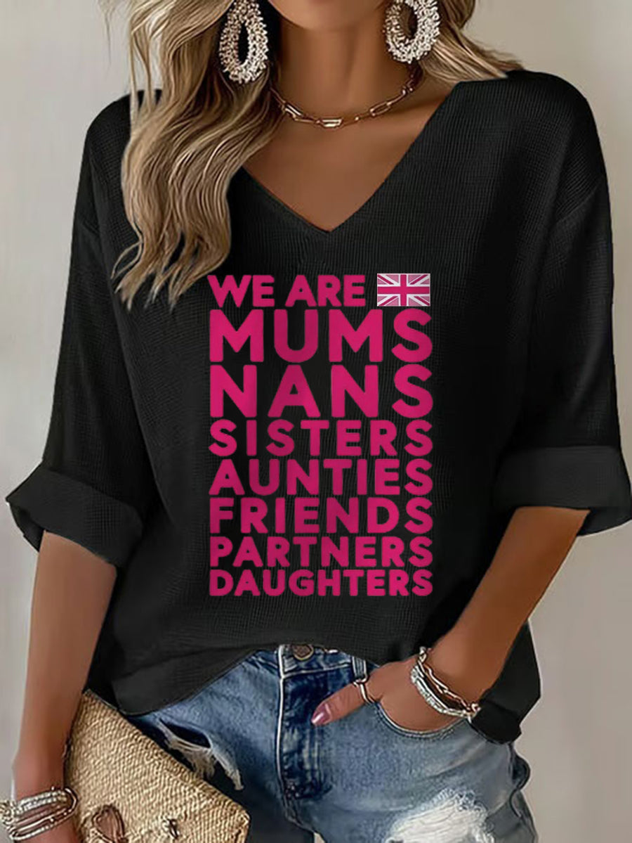 Women's Pink Ladies Unite Waffle T-shirt