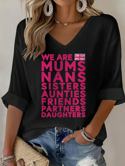Women's Pink Ladies Unite Waffle T-shirt