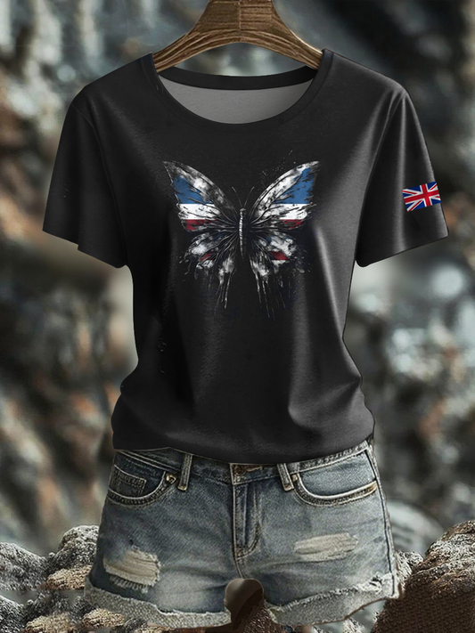 Women's British short-sleeved T-shirt