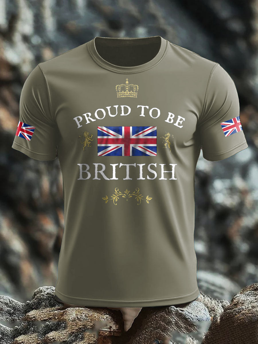 Men's UK Flag Proud Printed T-shirt