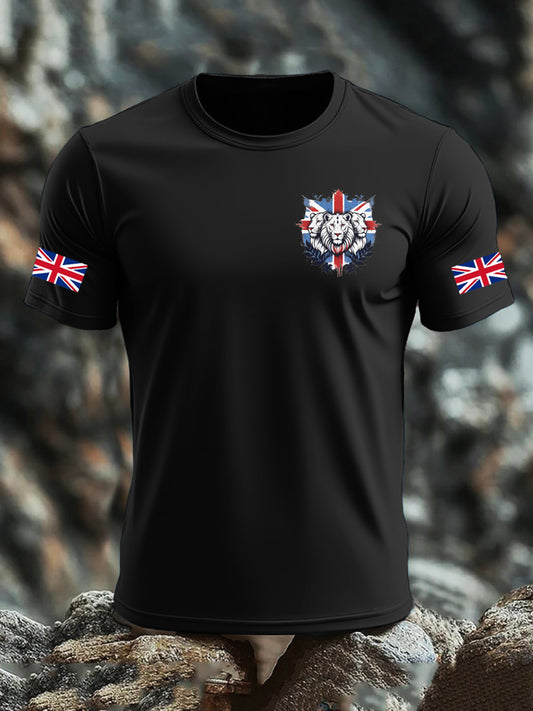 Men's UK Flag Printed T-shirt