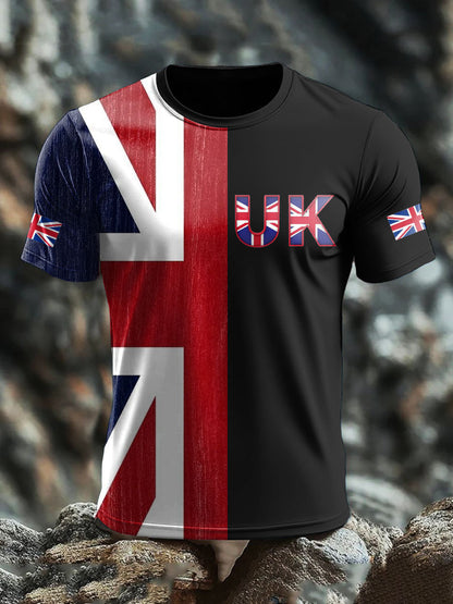 Men's UK Flag Printed T-shirt