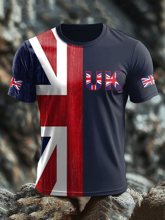 Men's UK Flag Printed T-shirt