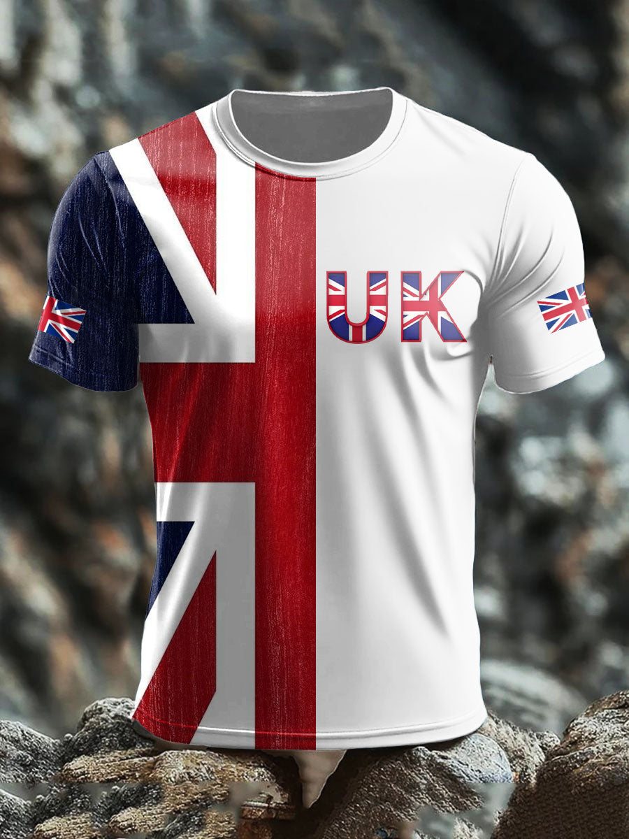 Men's UK Flag Printed T-shirt