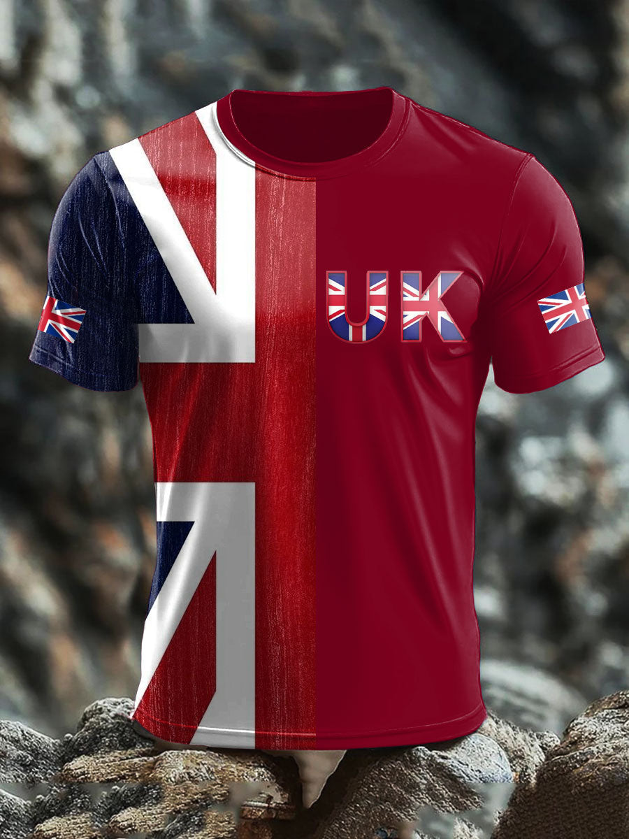 Men's UK Flag Printed T-shirt