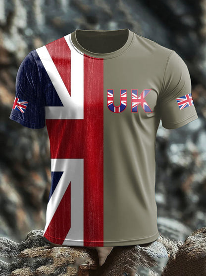 Men's UK Flag Printed T-shirt