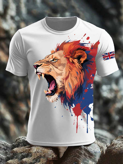 Men's British short sleeves t-shirt