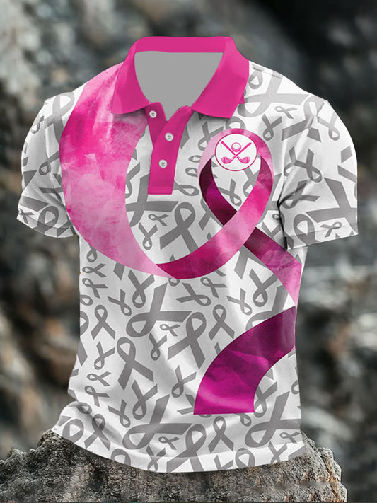 Men's Breast Cancer Flag Tops