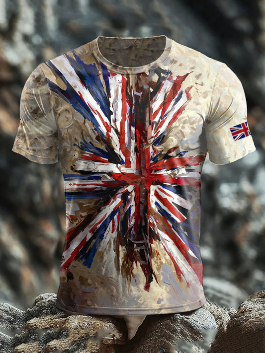 Men's British Printed short sleeves t-shirt