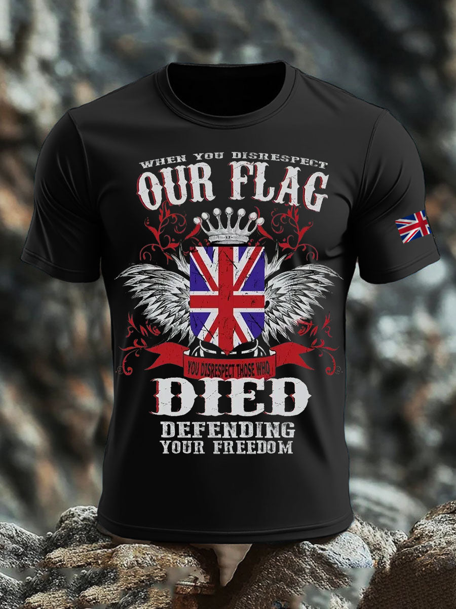 Men's British Printed short sleeves t-shirt