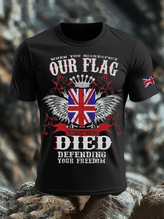 Men's British Printed short sleeves t-shirt